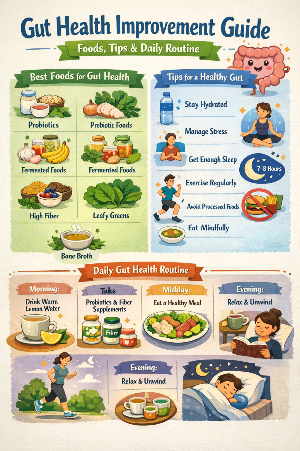 15 Simple Ways to Improve Gut Health Naturally (Food + Daily Habits)
